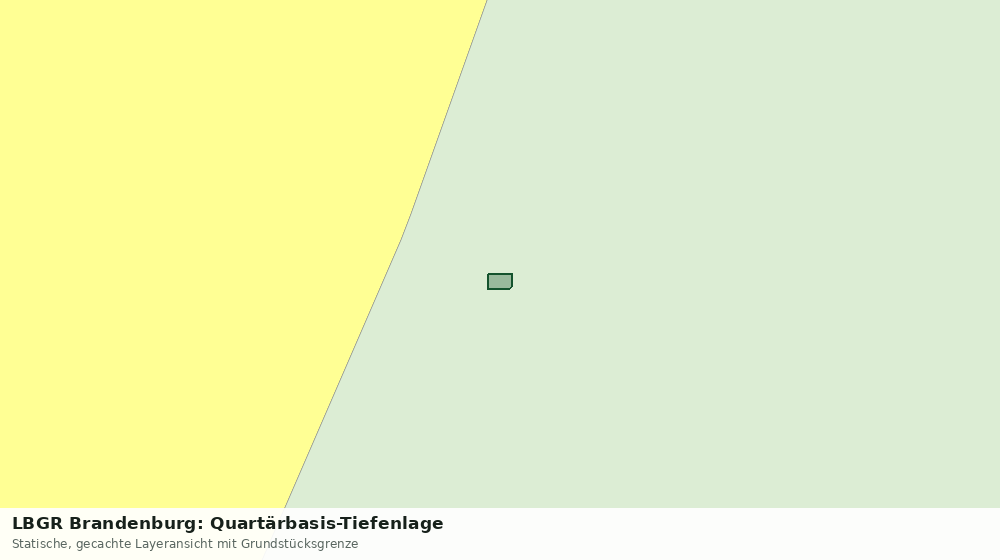 Statische Kartenansicht: LBGR Brandenburg: Quartärbasis-Tiefenlage
