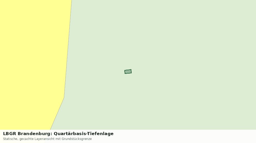 Statische Kartenansicht: LBGR Brandenburg: Quartärbasis-Tiefenlage