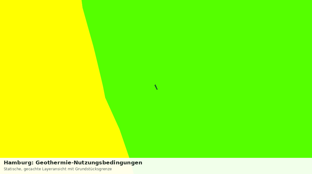 Statische Kartenansicht: Hamburg: Geothermie-Nutzungsbedingungen