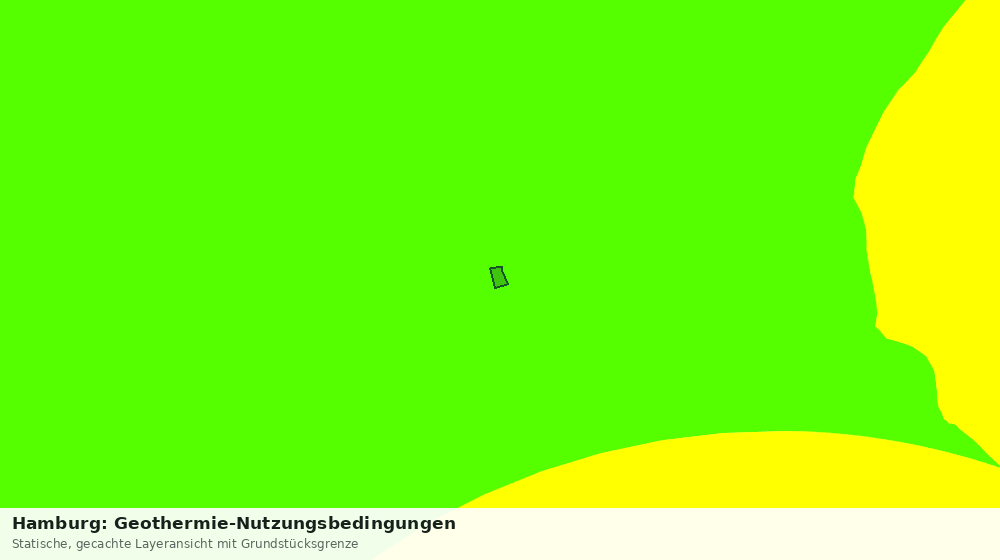 Statische Kartenansicht: Hamburg: Geothermie-Nutzungsbedingungen