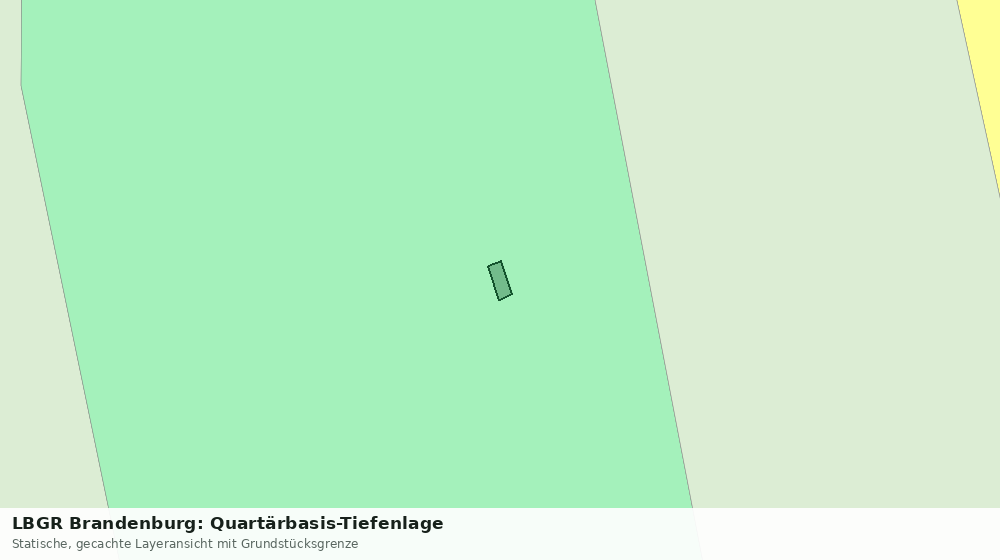 Statische Kartenansicht: LBGR Brandenburg: Quartärbasis-Tiefenlage