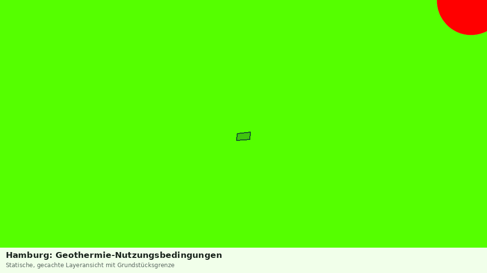 Statische Kartenansicht: Hamburg: Geothermie-Nutzungsbedingungen