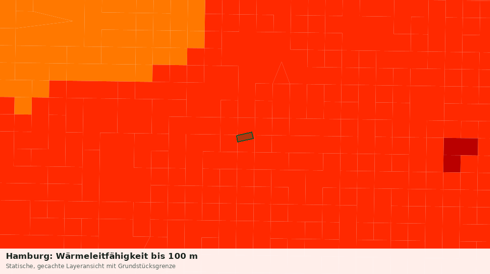Statische Kartenansicht: Hamburg: Wärmeleitfähigkeit bis 100 m