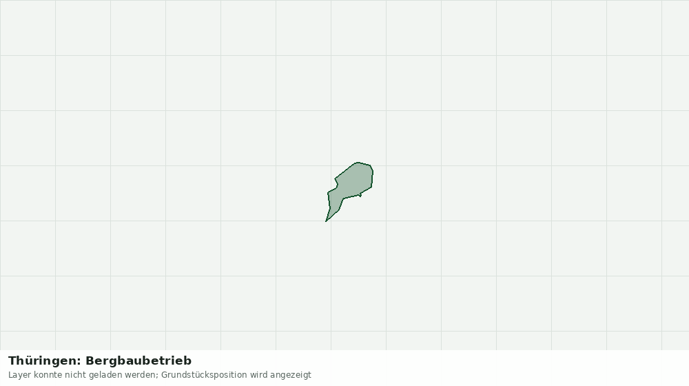 Statische Kartenansicht: Thüringen: Bergbaubetrieb