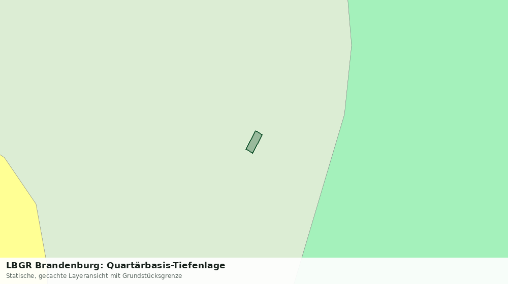 Statische Kartenansicht: LBGR Brandenburg: Quartärbasis-Tiefenlage