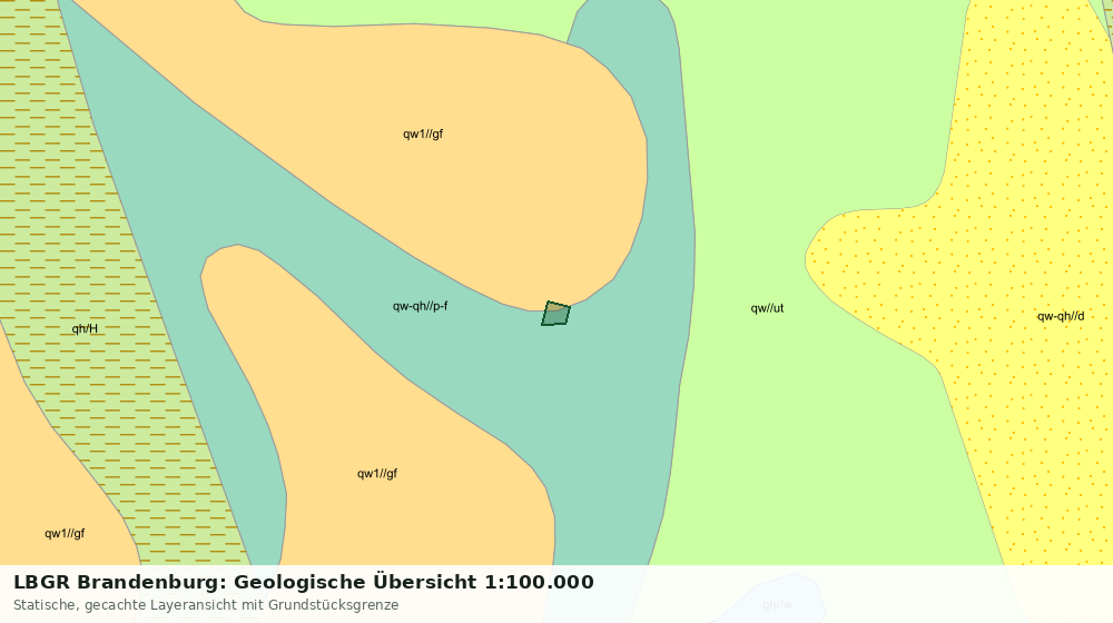 Statische Kartenansicht: LBGR Brandenburg: Geologische Übersicht 1:100.000