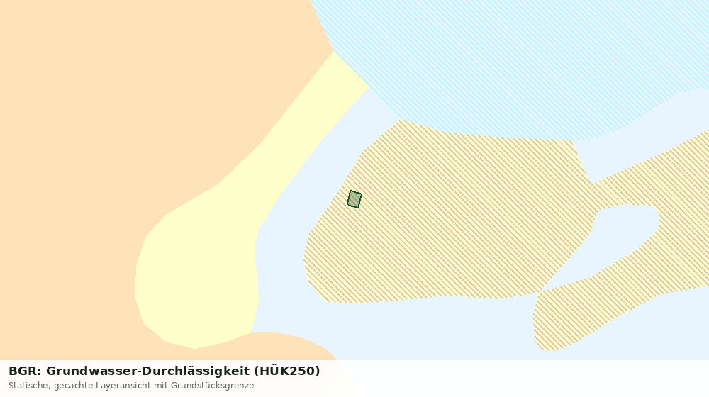 Statische Kartenansicht: BGR: Grundwasser-Durchlässigkeit (HÜK250)
