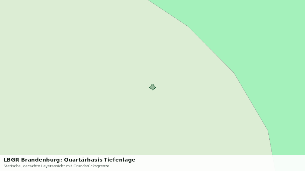 Statische Kartenansicht: LBGR Brandenburg: Quartärbasis-Tiefenlage
