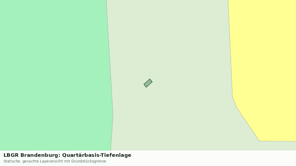 Statische Kartenansicht: LBGR Brandenburg: Quartärbasis-Tiefenlage