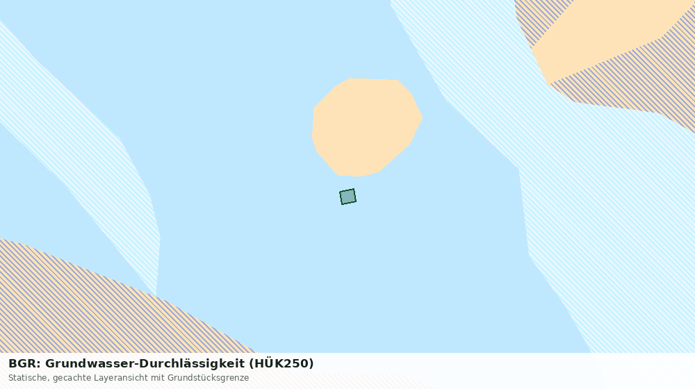 Statische Kartenansicht: BGR: Grundwasser-Durchlässigkeit (HÜK250)