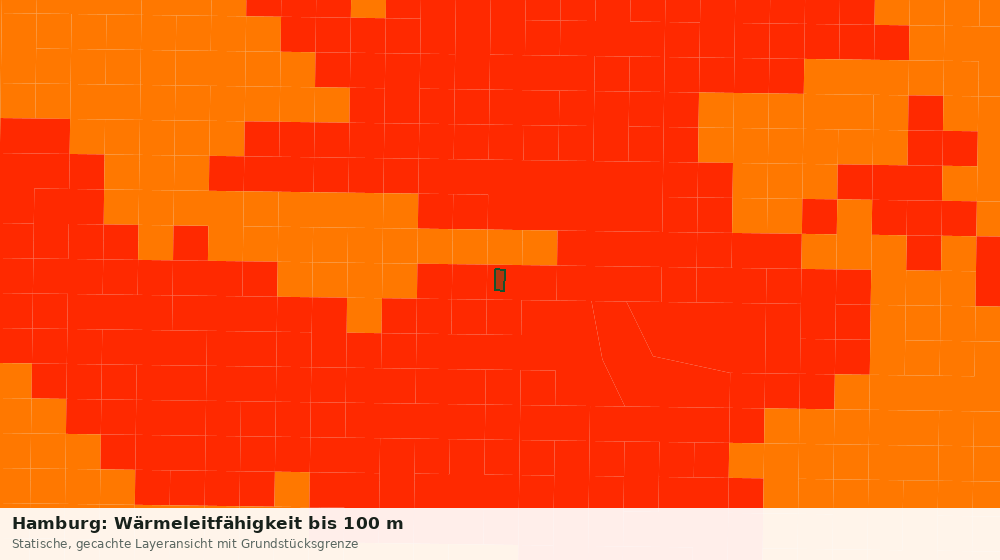 Statische Kartenansicht: Hamburg: Wärmeleitfähigkeit bis 100 m
