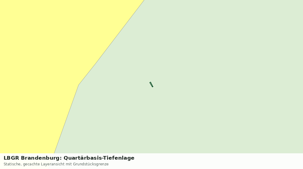 Statische Kartenansicht: LBGR Brandenburg: Quartärbasis-Tiefenlage