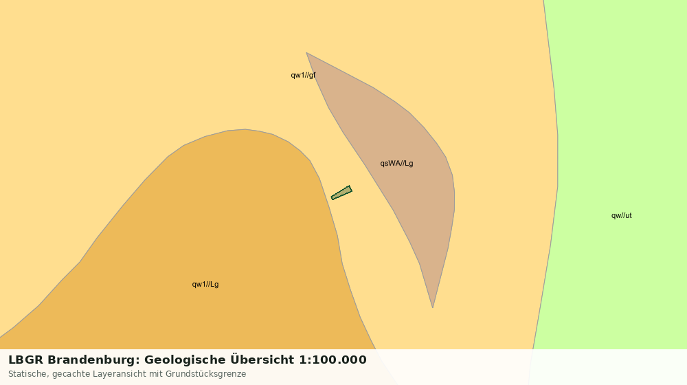 Statische Kartenansicht: LBGR Brandenburg: Geologische Übersicht 1:100.000