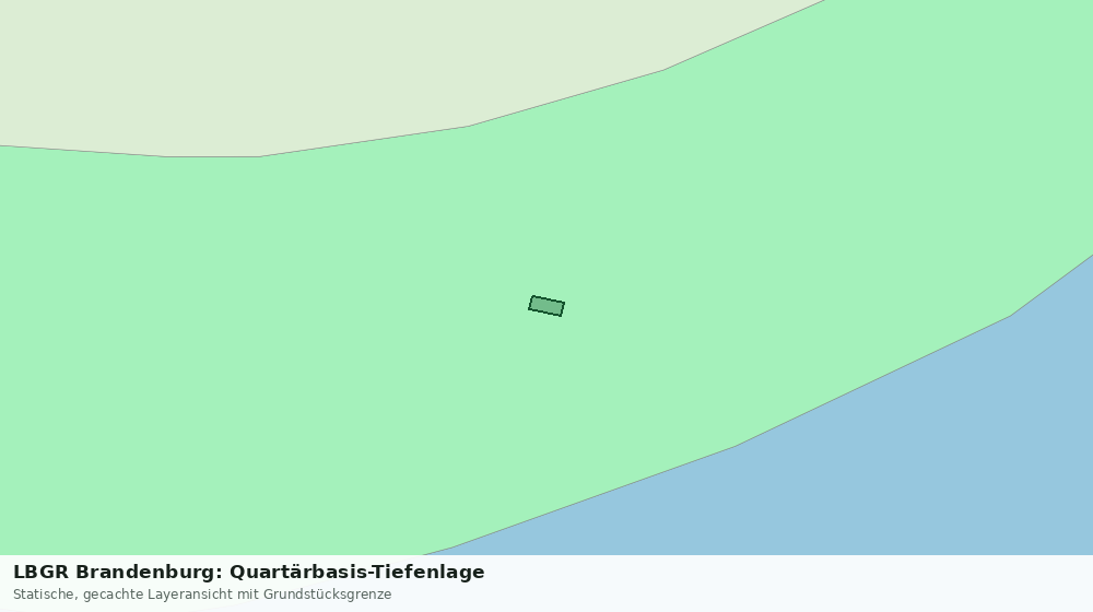 Statische Kartenansicht: LBGR Brandenburg: Quartärbasis-Tiefenlage