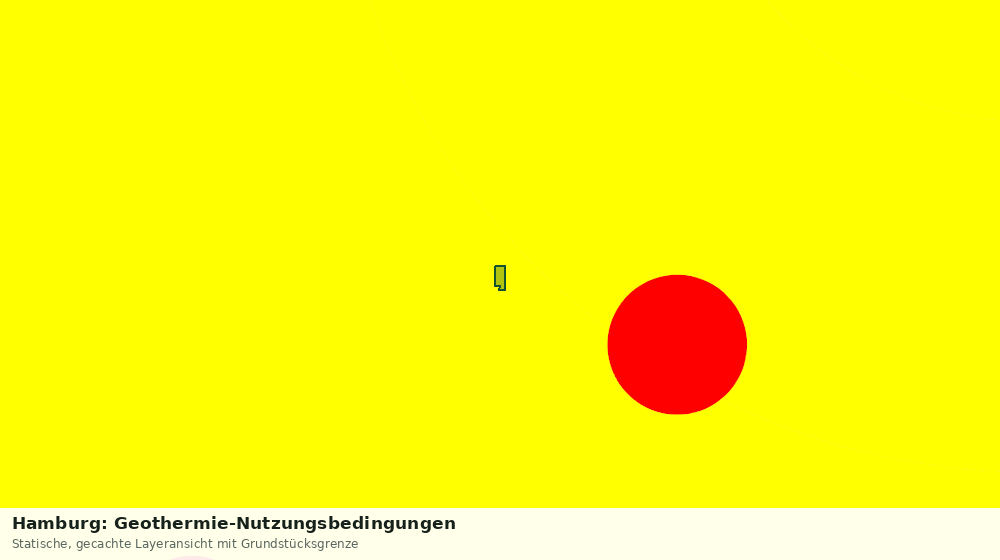 Statische Kartenansicht: Hamburg: Geothermie-Nutzungsbedingungen