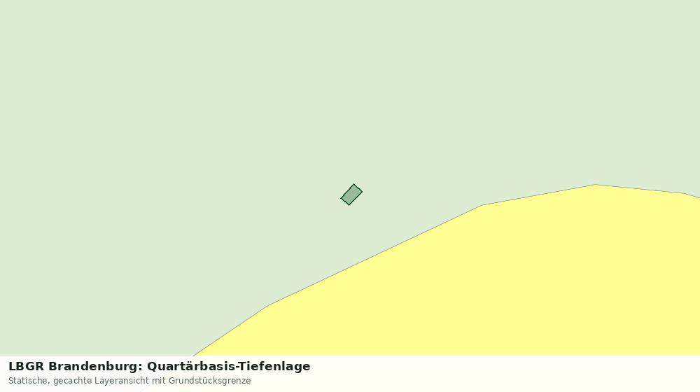 Statische Kartenansicht: LBGR Brandenburg: Quartärbasis-Tiefenlage