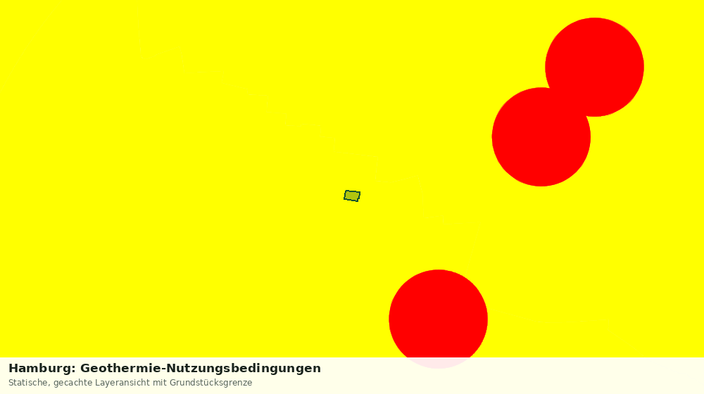 Statische Kartenansicht: Hamburg: Geothermie-Nutzungsbedingungen