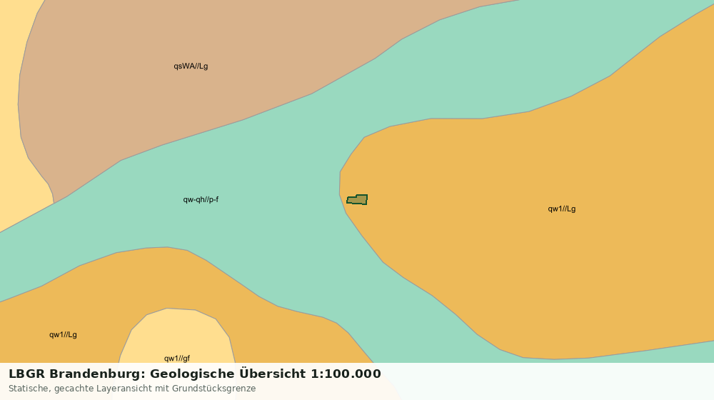 Statische Kartenansicht: LBGR Brandenburg: Geologische Übersicht 1:100.000