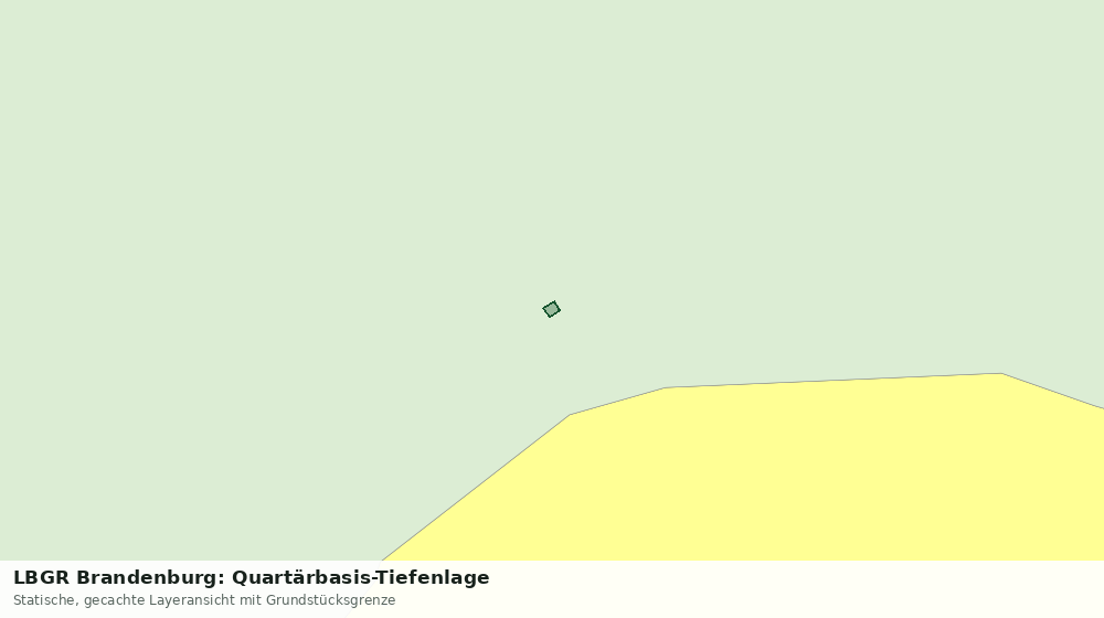 Statische Kartenansicht: LBGR Brandenburg: Quartärbasis-Tiefenlage