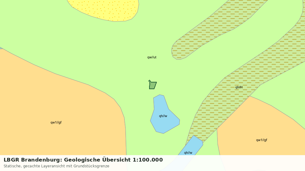 Statische Kartenansicht: LBGR Brandenburg: Geologische Übersicht 1:100.000