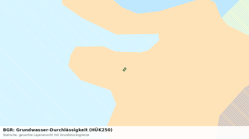 Statische Kartenansicht: BGR: Grundwasser-Durchlässigkeit (HÜK250)