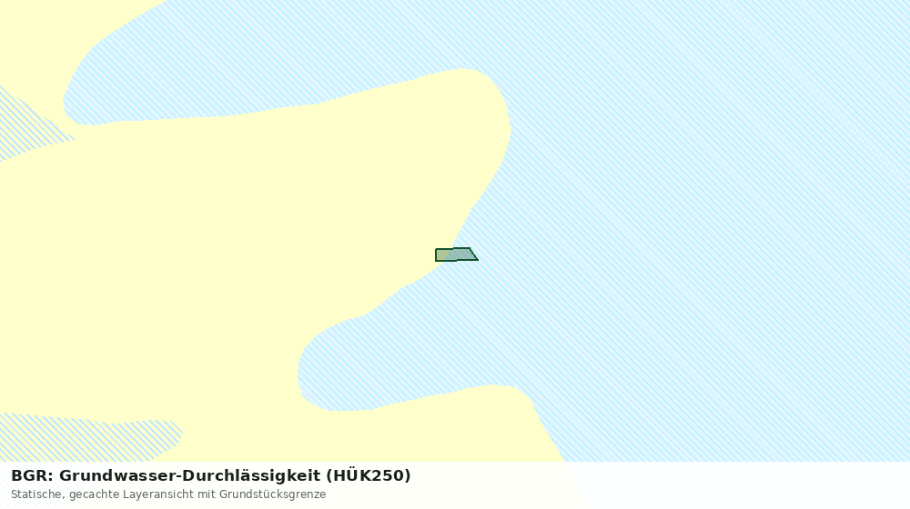 Statische Kartenansicht: BGR: Grundwasser-Durchlässigkeit (HÜK250)