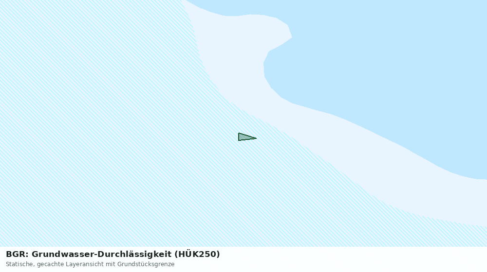 Statische Kartenansicht: BGR: Grundwasser-Durchlässigkeit (HÜK250)