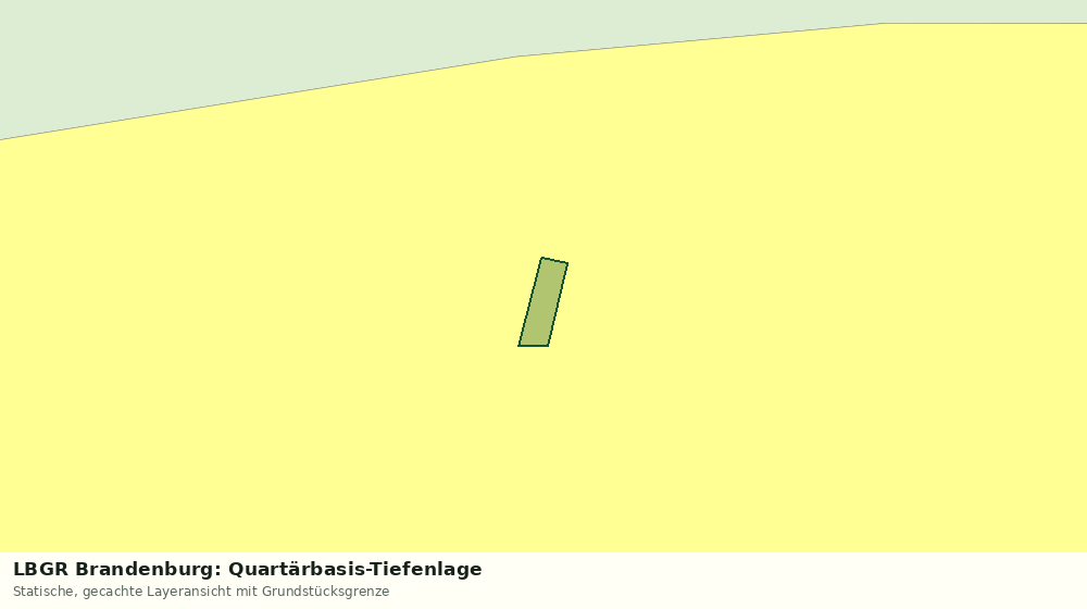 Statische Kartenansicht: LBGR Brandenburg: Quartärbasis-Tiefenlage