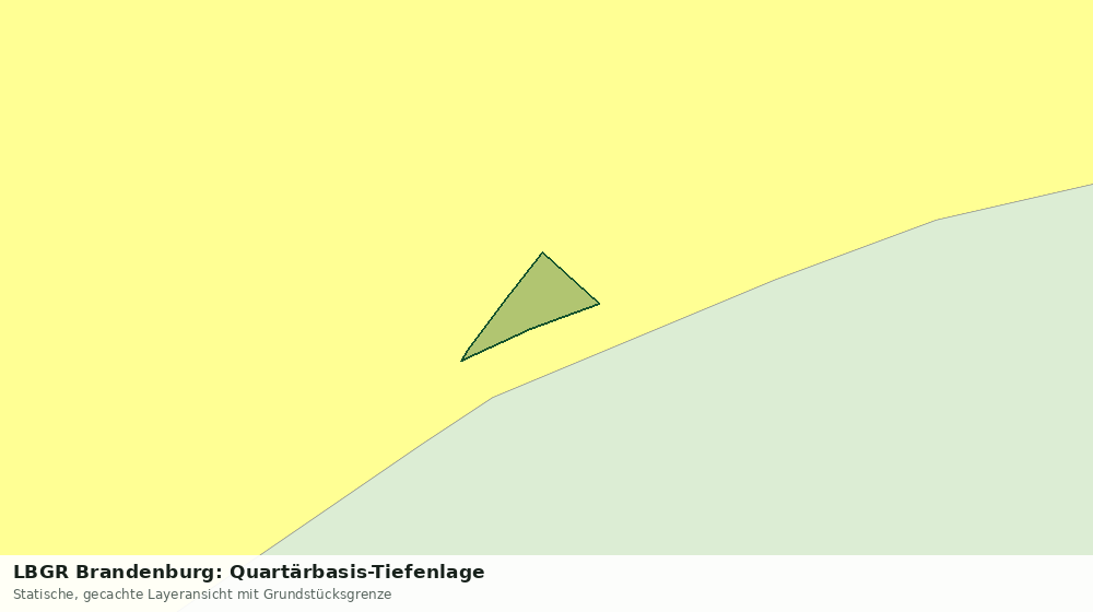 Statische Kartenansicht: LBGR Brandenburg: Quartärbasis-Tiefenlage