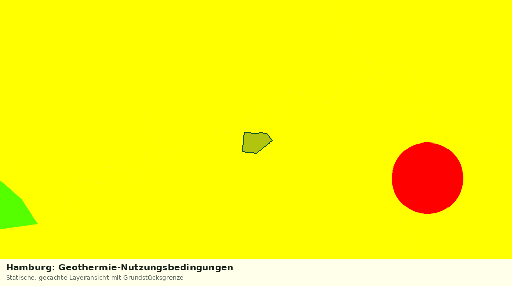 Statische Kartenansicht: Hamburg: Geothermie-Nutzungsbedingungen