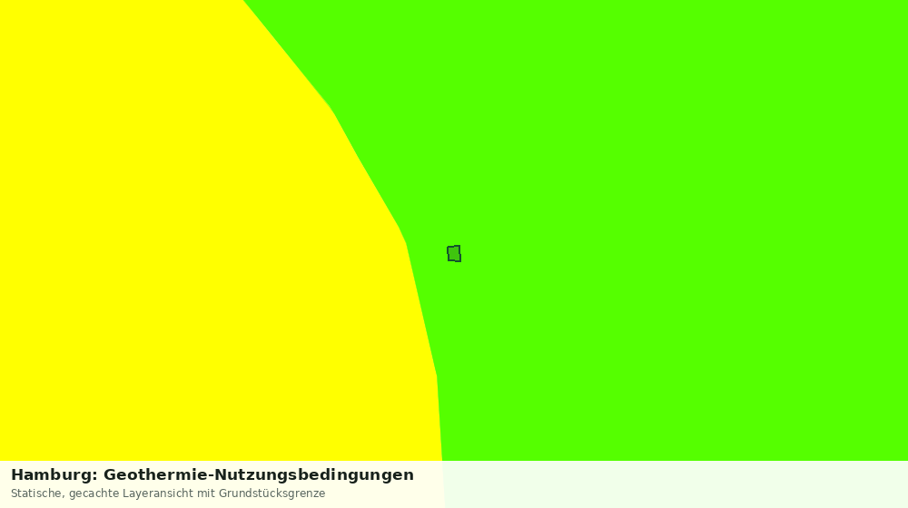 Statische Kartenansicht: Hamburg: Geothermie-Nutzungsbedingungen