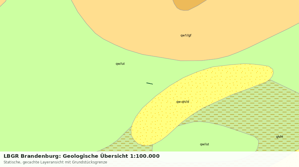 Statische Kartenansicht: LBGR Brandenburg: Geologische Übersicht 1:100.000