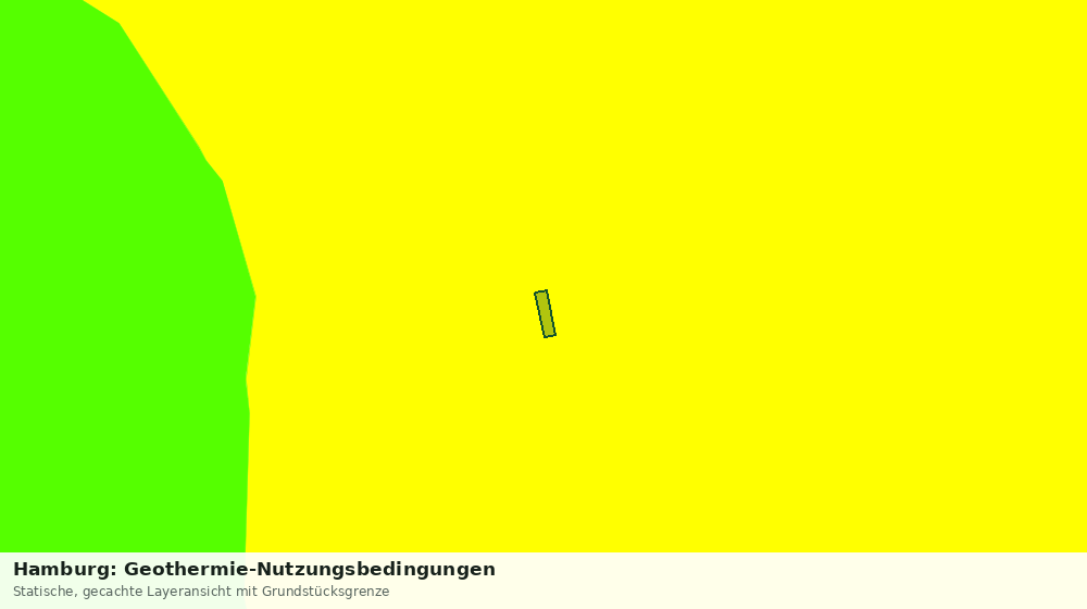 Statische Kartenansicht: Hamburg: Geothermie-Nutzungsbedingungen
