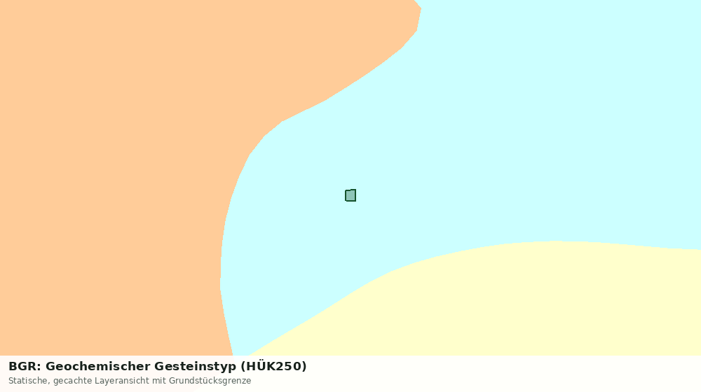 Statische Kartenansicht: BGR: Geochemischer Gesteinstyp (HÜK250)