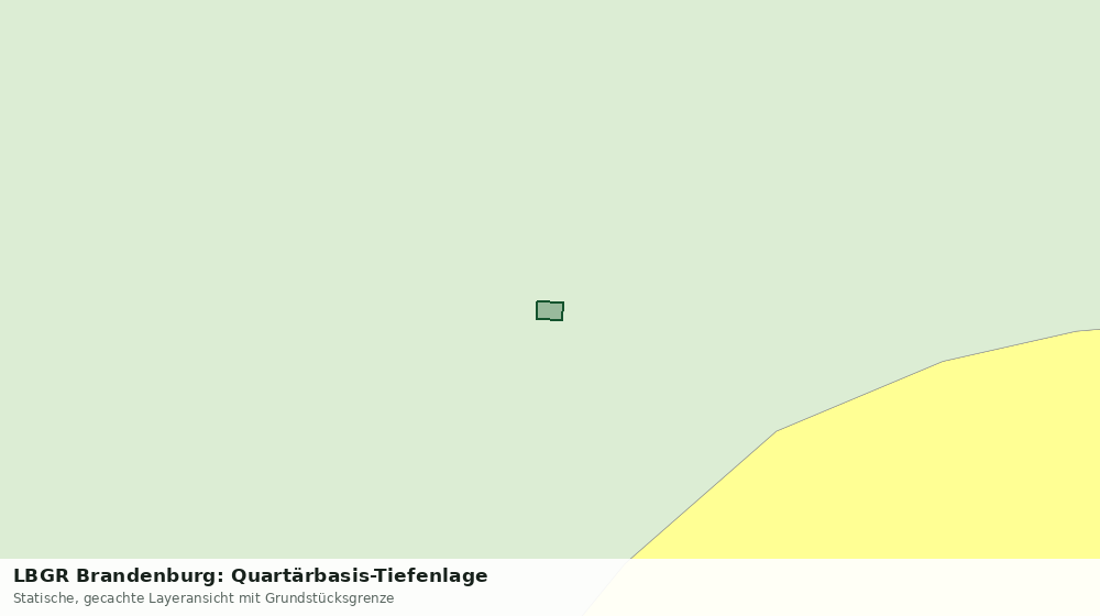 Statische Kartenansicht: LBGR Brandenburg: Quartärbasis-Tiefenlage