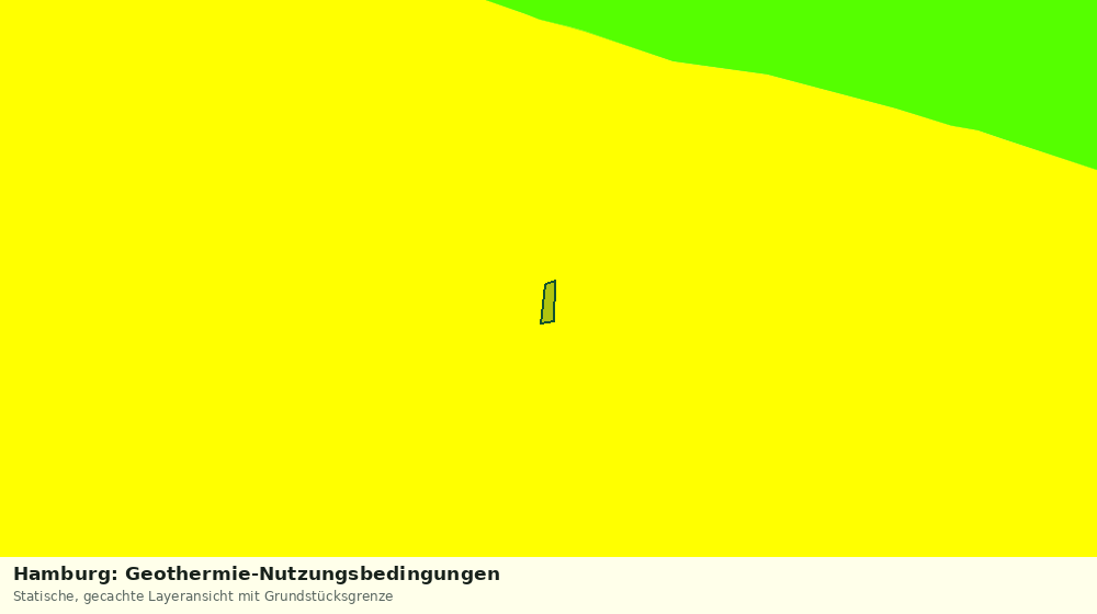 Statische Kartenansicht: Hamburg: Geothermie-Nutzungsbedingungen
