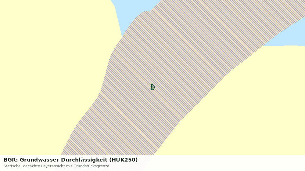 Statische Kartenansicht: BGR: Grundwasser-Durchlässigkeit (HÜK250)