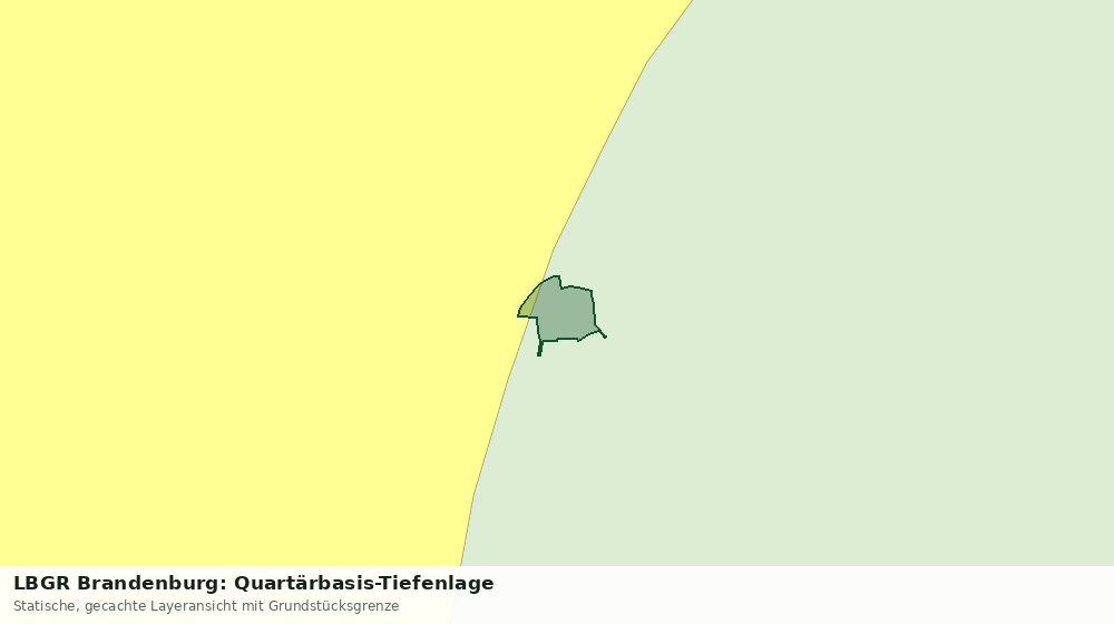 Statische Kartenansicht: LBGR Brandenburg: Quartärbasis-Tiefenlage