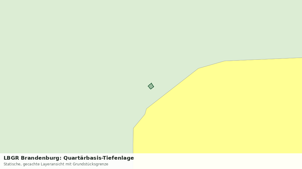 Statische Kartenansicht: LBGR Brandenburg: Quartärbasis-Tiefenlage