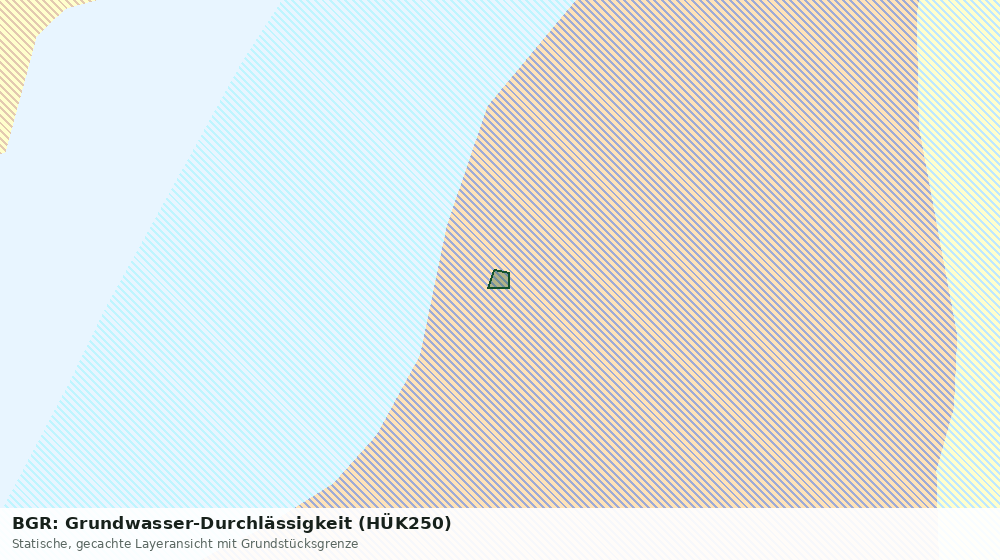 Statische Kartenansicht: BGR: Grundwasser-Durchlässigkeit (HÜK250)