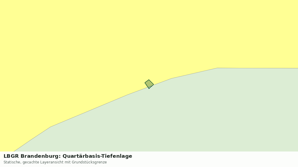 Statische Kartenansicht: LBGR Brandenburg: Quartärbasis-Tiefenlage