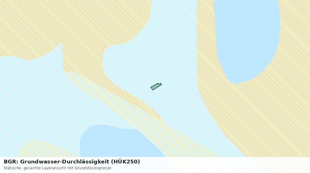 Statische Kartenansicht: BGR: Grundwasser-Durchlässigkeit (HÜK250)
