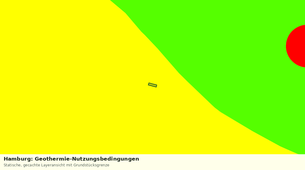 Statische Kartenansicht: Hamburg: Geothermie-Nutzungsbedingungen