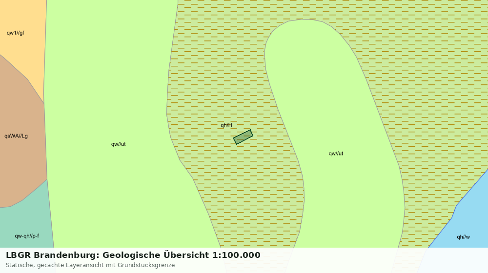 Statische Kartenansicht: LBGR Brandenburg: Geologische Übersicht 1:100.000