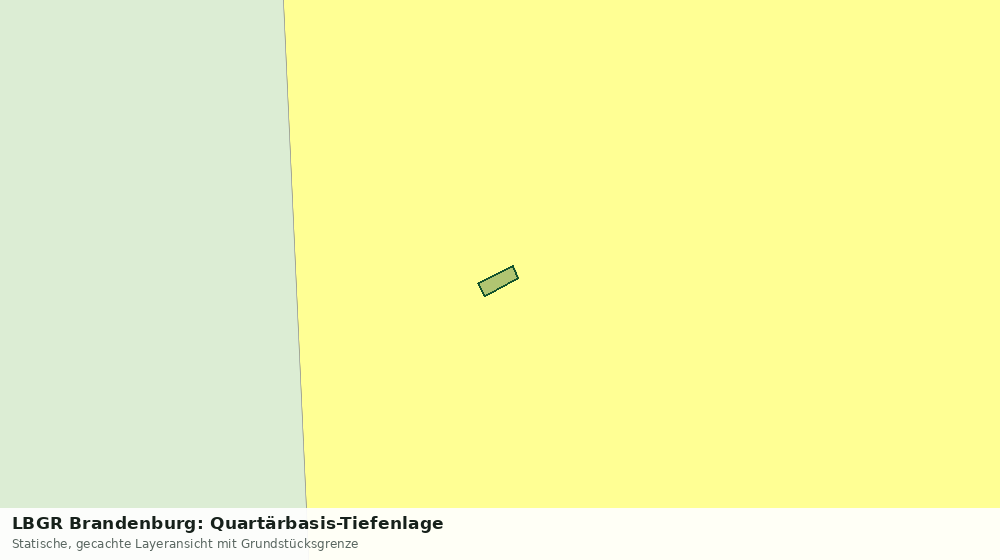 Statische Kartenansicht: LBGR Brandenburg: Quartärbasis-Tiefenlage