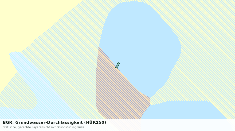 Statische Kartenansicht: BGR: Grundwasser-Durchlässigkeit (HÜK250)