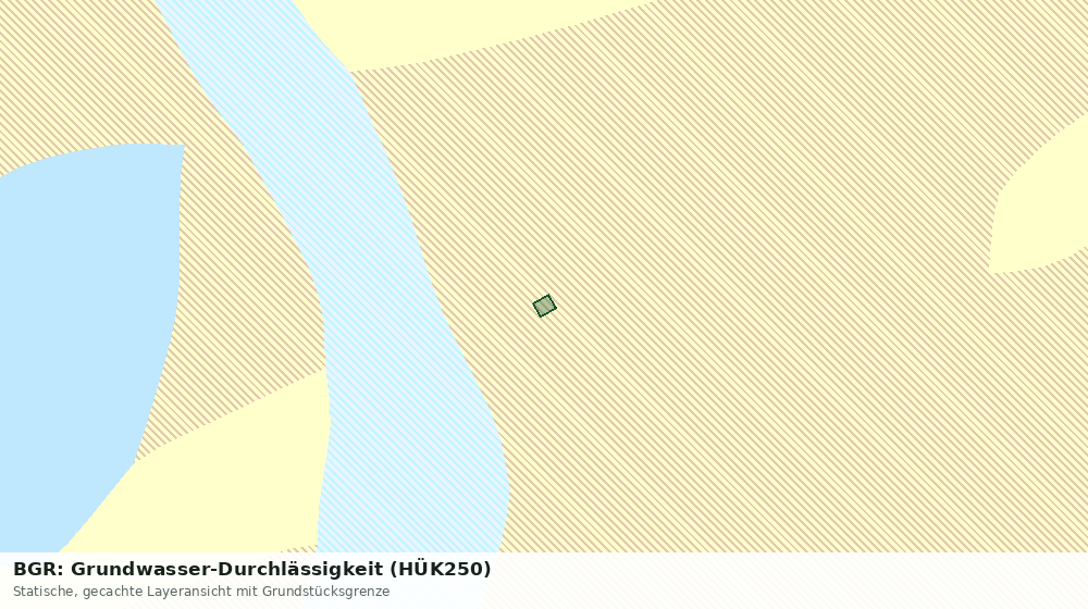 Statische Kartenansicht: BGR: Grundwasser-Durchlässigkeit (HÜK250)
