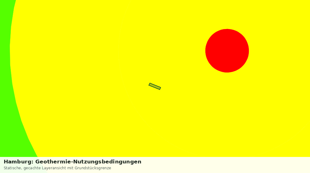 Statische Kartenansicht: Hamburg: Geothermie-Nutzungsbedingungen