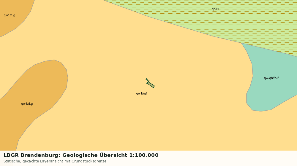 Statische Kartenansicht: LBGR Brandenburg: Geologische Übersicht 1:100.000