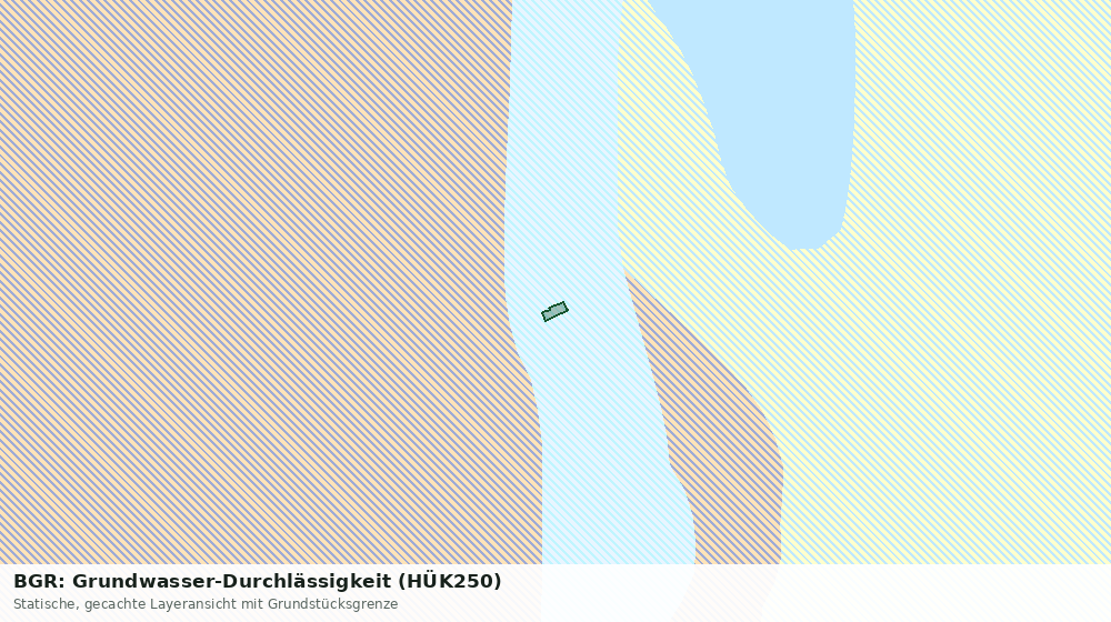 Statische Kartenansicht: BGR: Grundwasser-Durchlässigkeit (HÜK250)